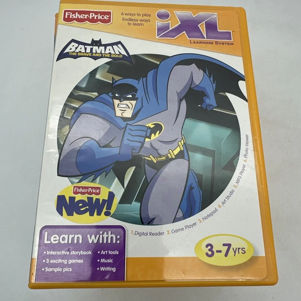 Fisher Price iXL Learning System Lot Of 8 Games Scooby Doo Batman Toy Story